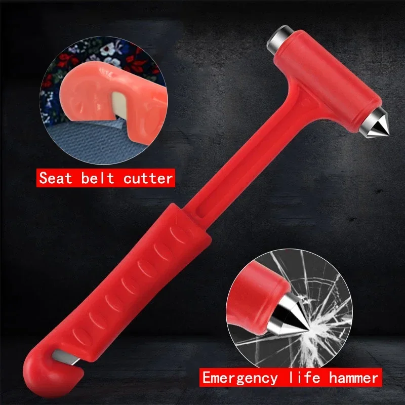 Car Safety Escape Hammer Glass Window Breaker Knock Glass Artifact Rescue Seat Belt Cutter Life Saving Car Emergency Escape Tool