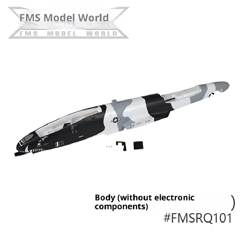 Fms 70mm A-10 V2 ensemble complet d'accessoires comprenant des ailes principales de Fuselage ensemble de train d'atterrissage à queue plate à queue verticale
