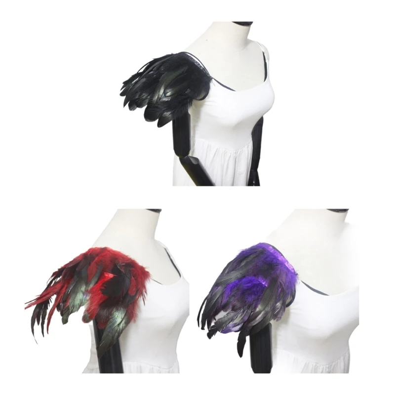 

Halloween Party Gatherings Feather Shawl Music Festival Photography Wing Shawl
