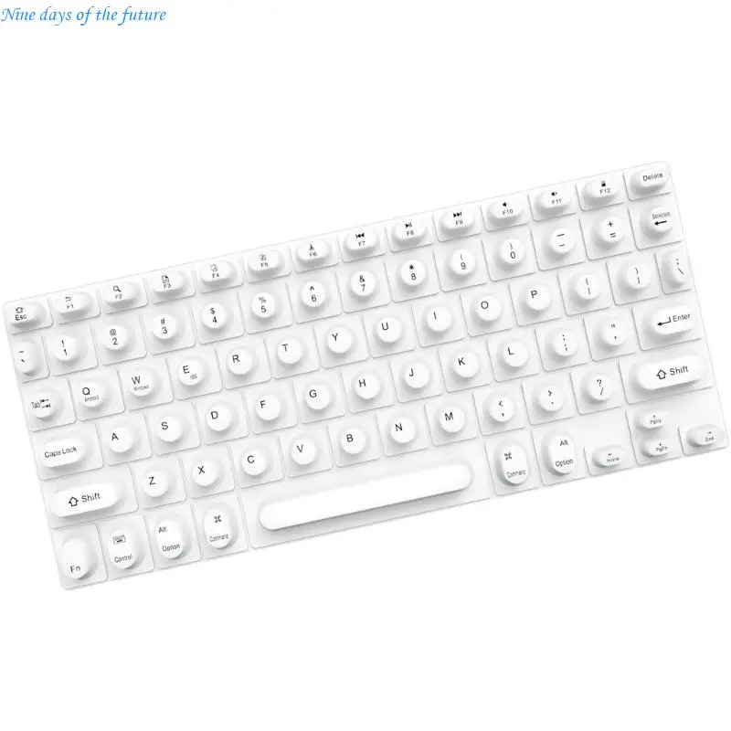 Typing Friendly Silicone Keyboards Protectors Convex Keycaps For Error Reduction And Easy Maintenance E65A