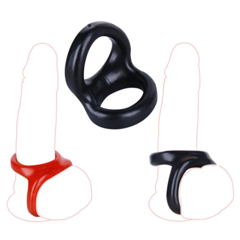 Reusable Penis Ring Soft Stretchable Penis Rings Penis Enlargement Sexy Erection Delayed Ejaculation Cock Ring Sex Toys for Men