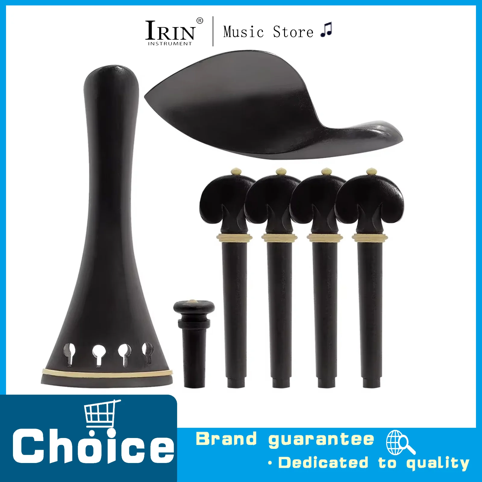 

Комплект аксессуаров для скрипки 4/4: колки, струнонапрягатели, подбородник, крепление для струн, эбеновое дерево, высокое качество, для музыкальных инструментов