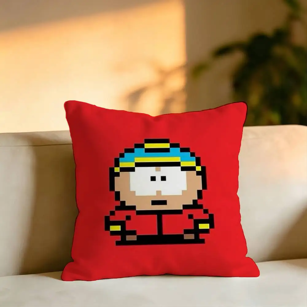 Kenny Stan Marsh S-South P-Park Pillow Case Square Double-Sided Sofa Cushion Cover Bedroom Bedside Pillow