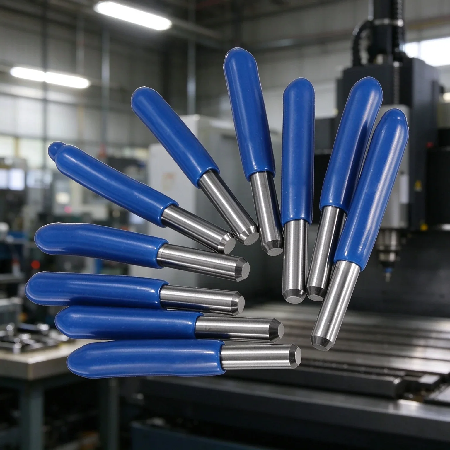 10pcs PCB Carving Knife 3.175mm Carbide CNC Wood Router Machine Tools Flat Bottom Engraving Bits Optional 10 20 30 Degree