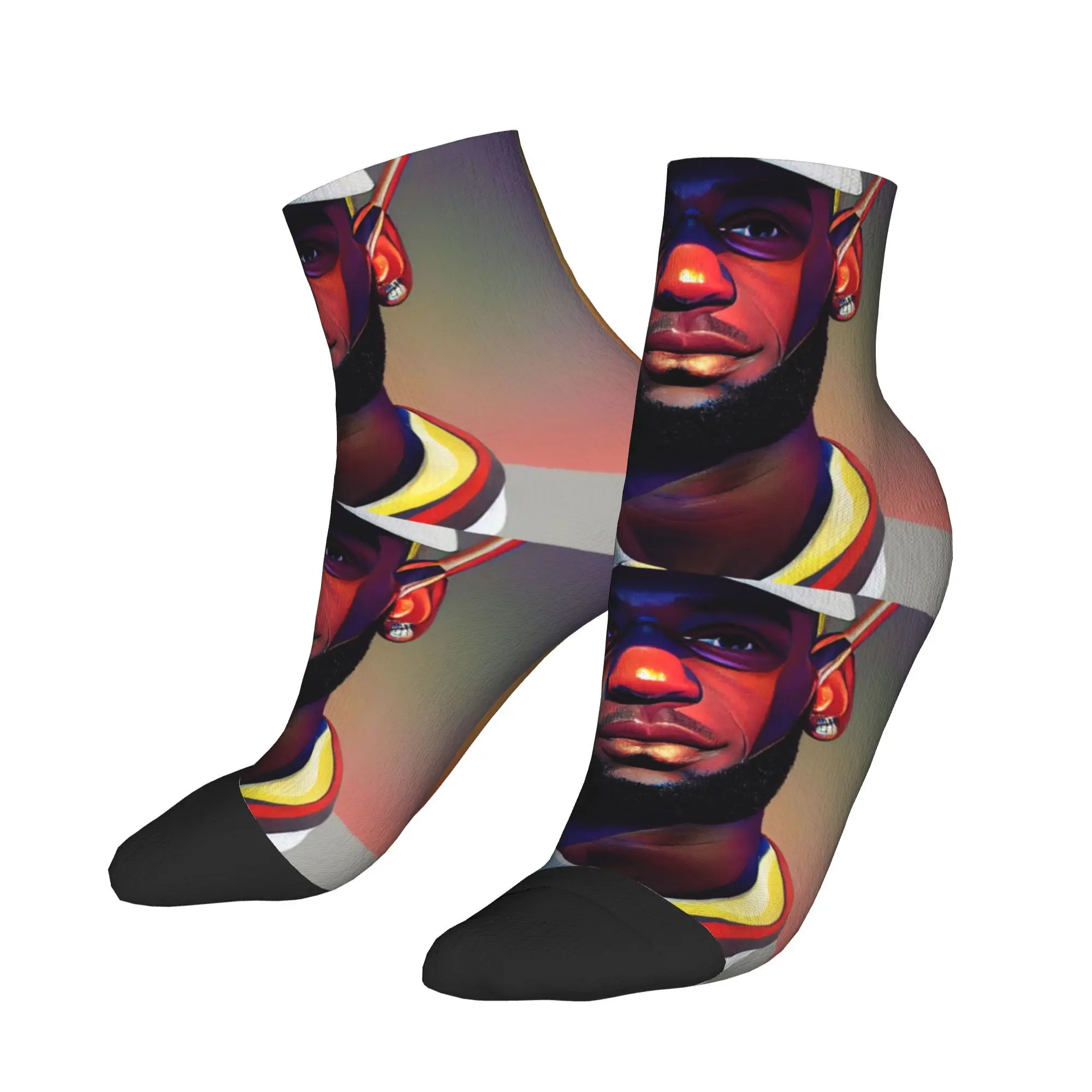 

LeBron James as a golfer Socks Harajuku Super Soft Stockings All Season Socks Accessories for Man's Woman's Birthday Present