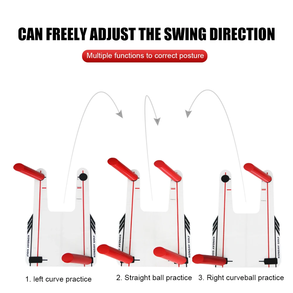Golf Swing Trainer Mirror Swing Straight Draw Fade Practice Mirror Golf Aiming Hitting Trainer Indoor Outdoor Practice