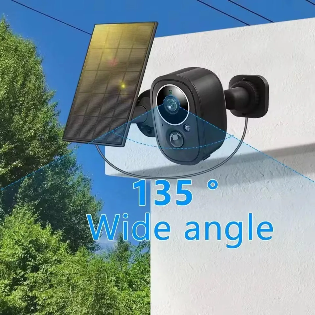 

3MP 1296P O-Kam 5-кратный зум Солнечная энергия Низкое энергопотребление WIFI IP-камера Полноцветный AI Обнаружение гуманоидов Домашняя безопасность Радионяня