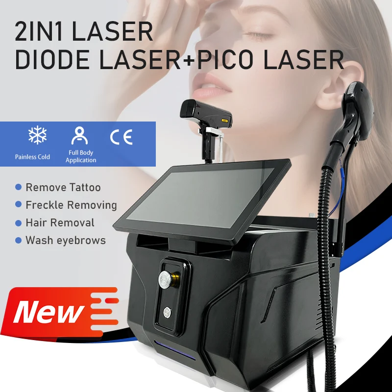 2026 4000 واط 4-WAVE 2-in-1 المهنية إزالة الوشم وآلة إزالة الشعر غير مؤلم العناية بالجسم معدات إزالة الشعر الدائم #1