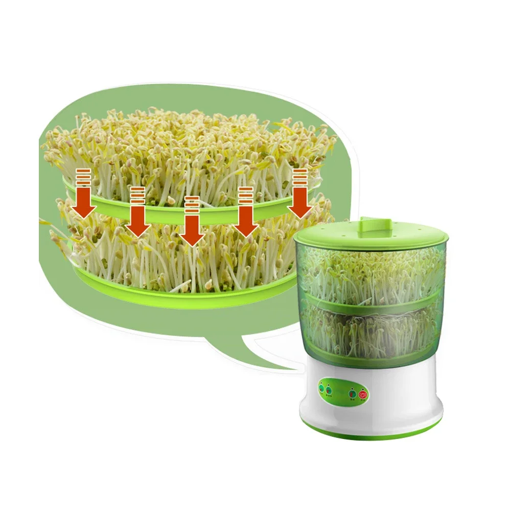 220V Double layer Automatic seed ,Fruit and vegetable germination Machine,Large Capacity Bean Sprout Grower