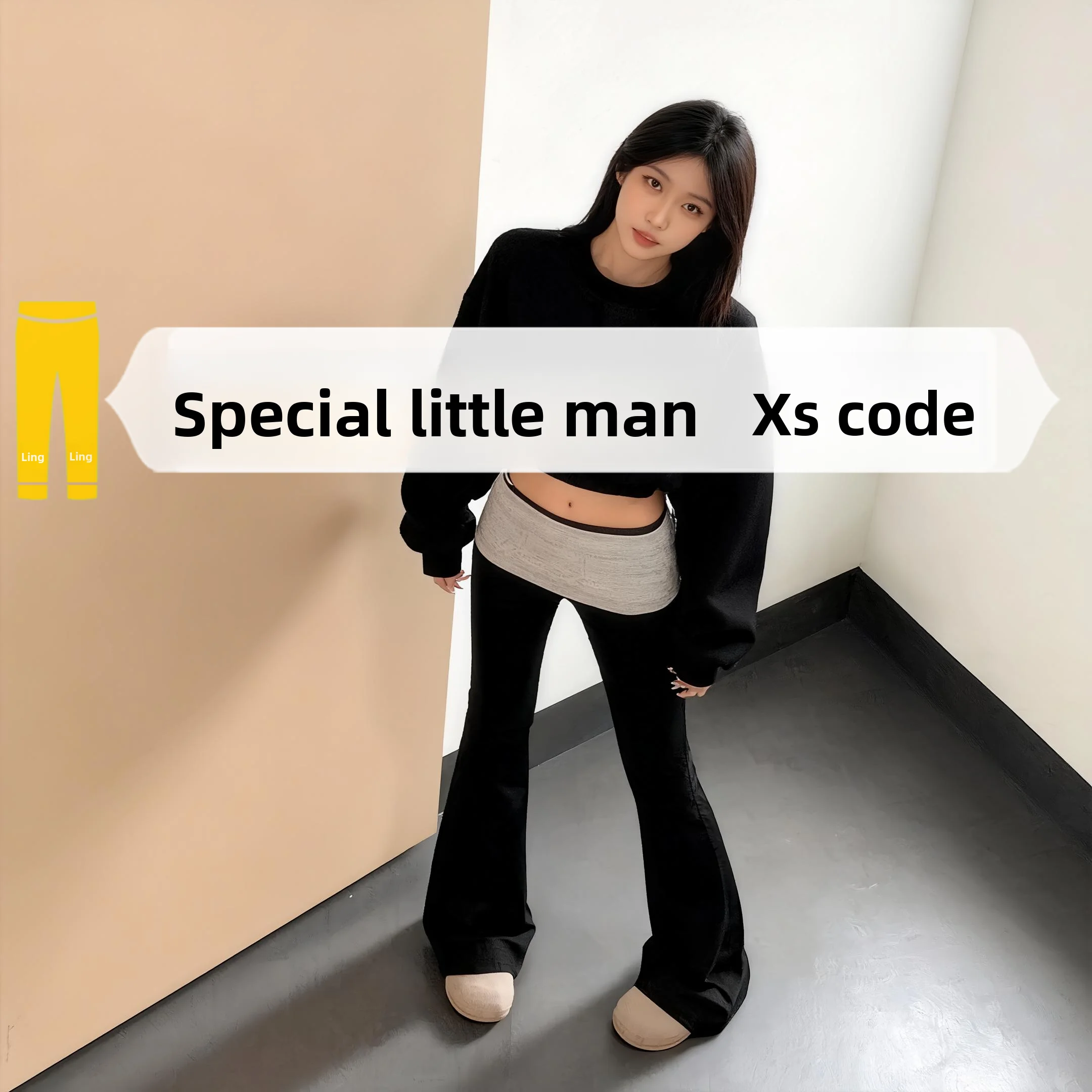 

Low Waist Slim Fit American Sle Yoga Pants Turn up Casual Pants for ort Women 45 Taller Ladies High Waist Straight Leg