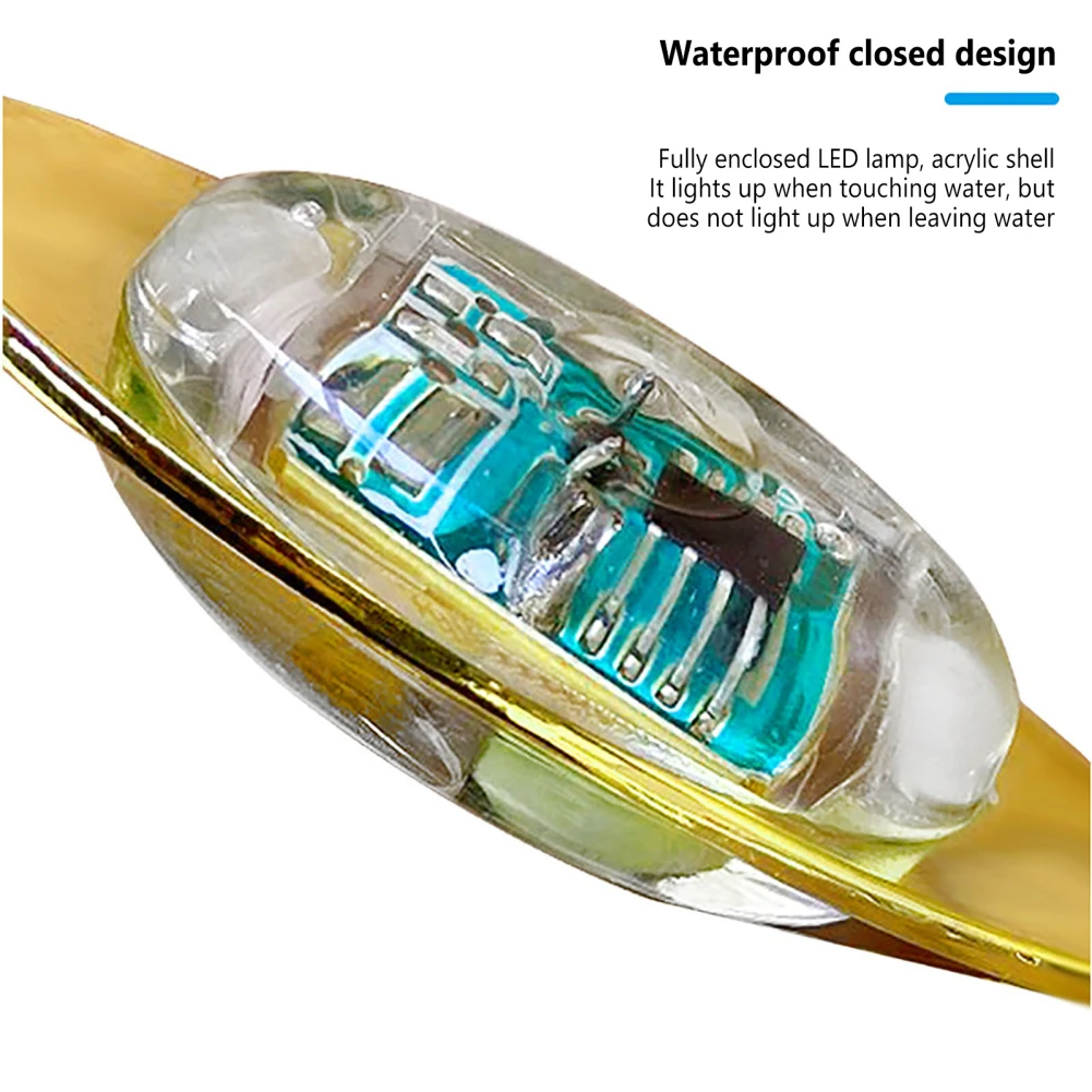 Led Fishing Lures Electronic Spoons Underwater Flasher Fishing Bait Luminous Lure Bait For Freshwater Saltwater