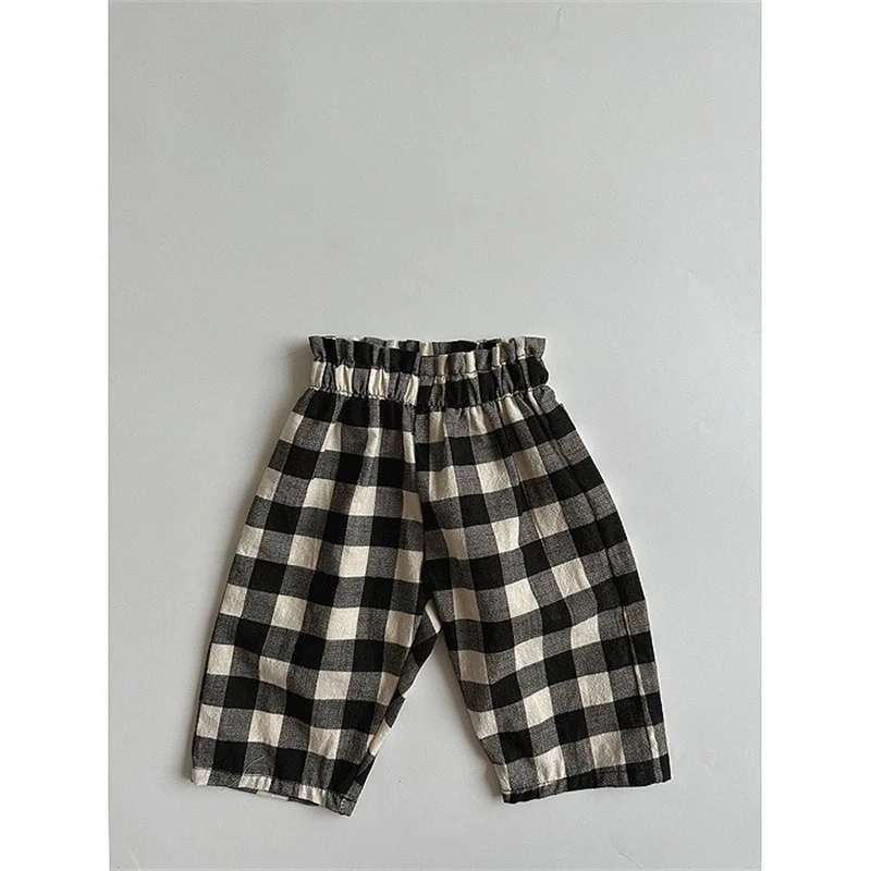 Vintage Brown/khaki Kids Boys Casual Pants Spring Summer Baby Soft Breathable Cotton Trousers 1-6Years Children Clothes