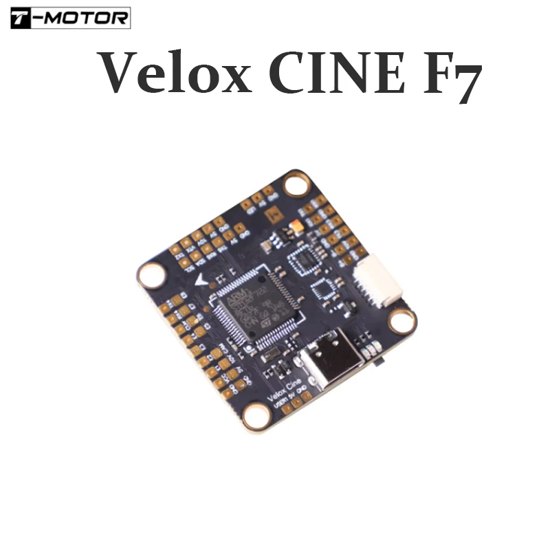 T-MOTOR Velox CINE F7 Multifunctional Freestyle Cinematic Flight Controller 3-6S DUAL BEC For X8 FPV Drones Analong / HD VTX