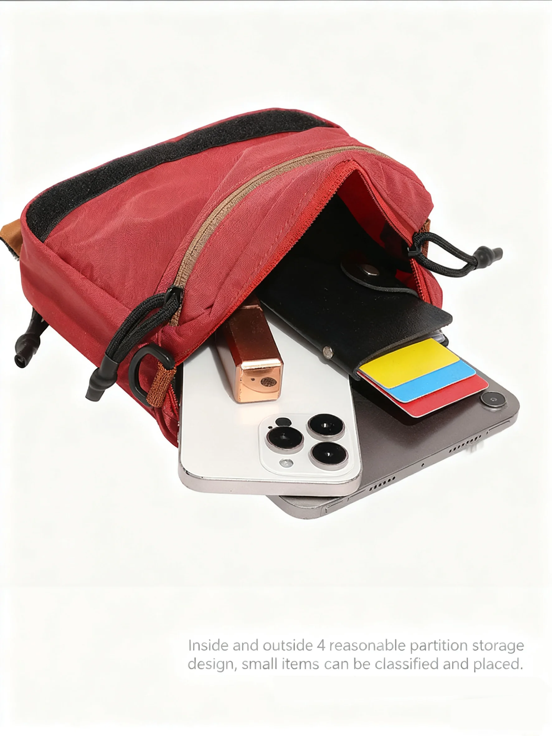 Adjustable Waterproof Mini Crossbody Waist Bag for Men Lightweight Sports Travel Shoulder bags with Mobile Phone Compartment sac