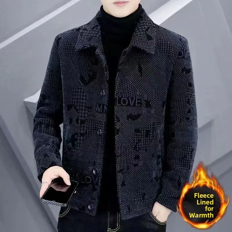 

Мужское шерстяное пальто Thiened ort, повседневное пальто, осень-зима, Новое поступление, высококачественное пальто с воротником-стойкой для среднего возраста и ...