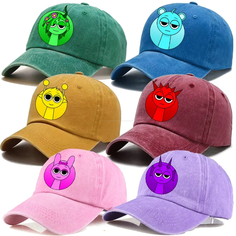 Sprunki Baseball Cap Men Women Incredibox Anime Figures Sun Hat New Adult Outdoor Sport Sunbonnet Retro Headgear Gift Hot Sales