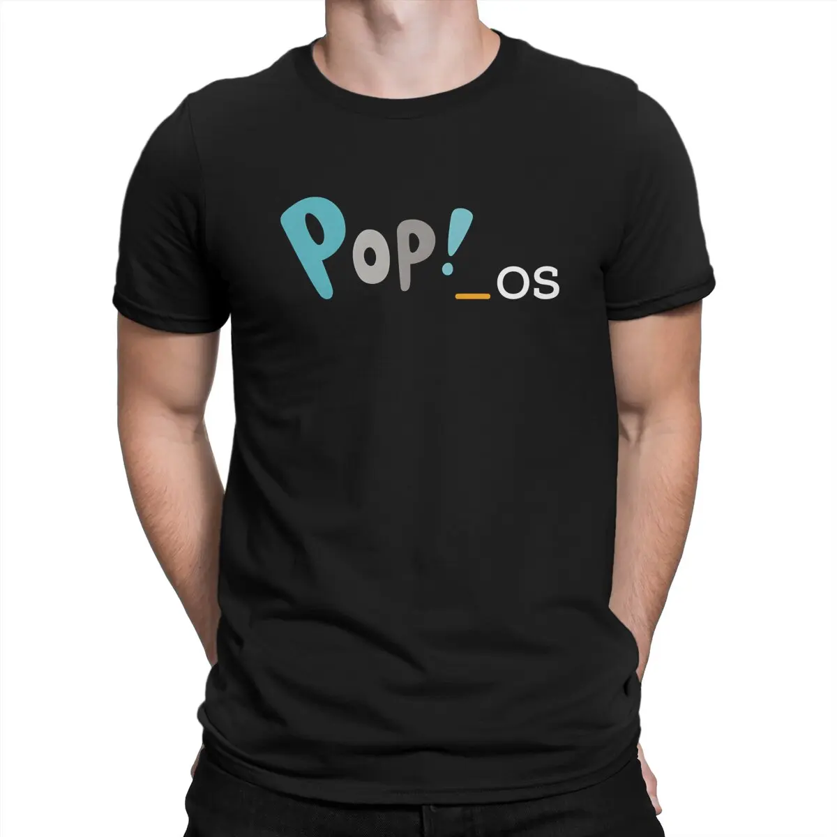 Pop OS Wide Logo Special TShirt Linux Leisure T Shirt Summer T-shirt For Adult