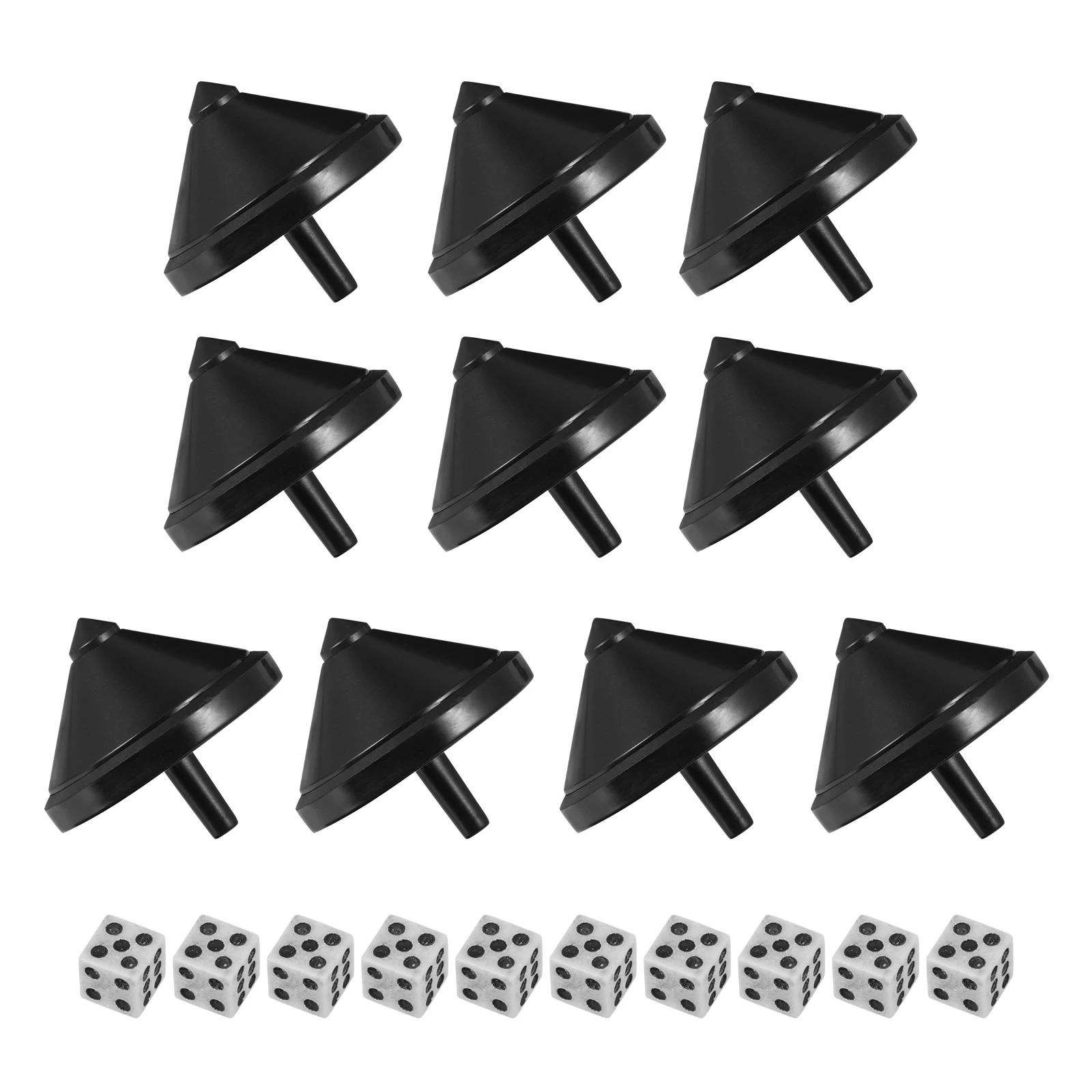 

10 Sets Black Gyro Prop Lightweight Compact Creative Magician Top Prediction Trick Stage Show Practical Storage