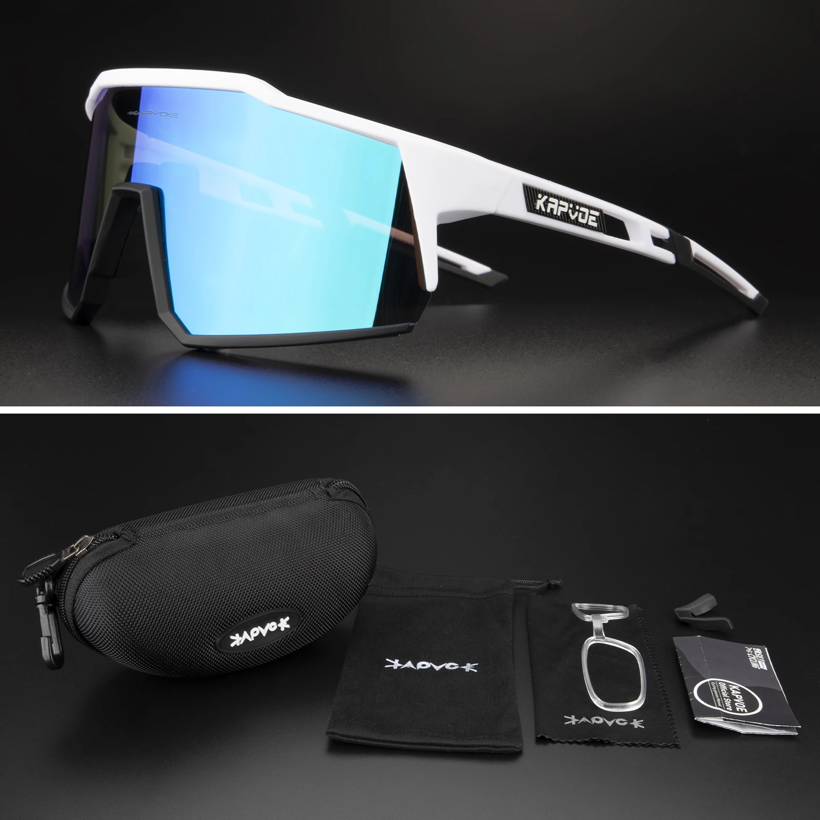 Kapvoe Sport Sunglasses Black 6