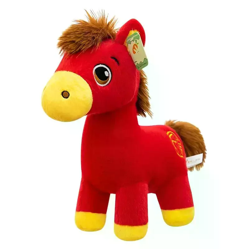 1 Uds. Regalo de cumpleaños clásico para niños, muñecos de caballo simulados, animales de peluche, juguetes de peluche de poni súper realistas de alta calidad