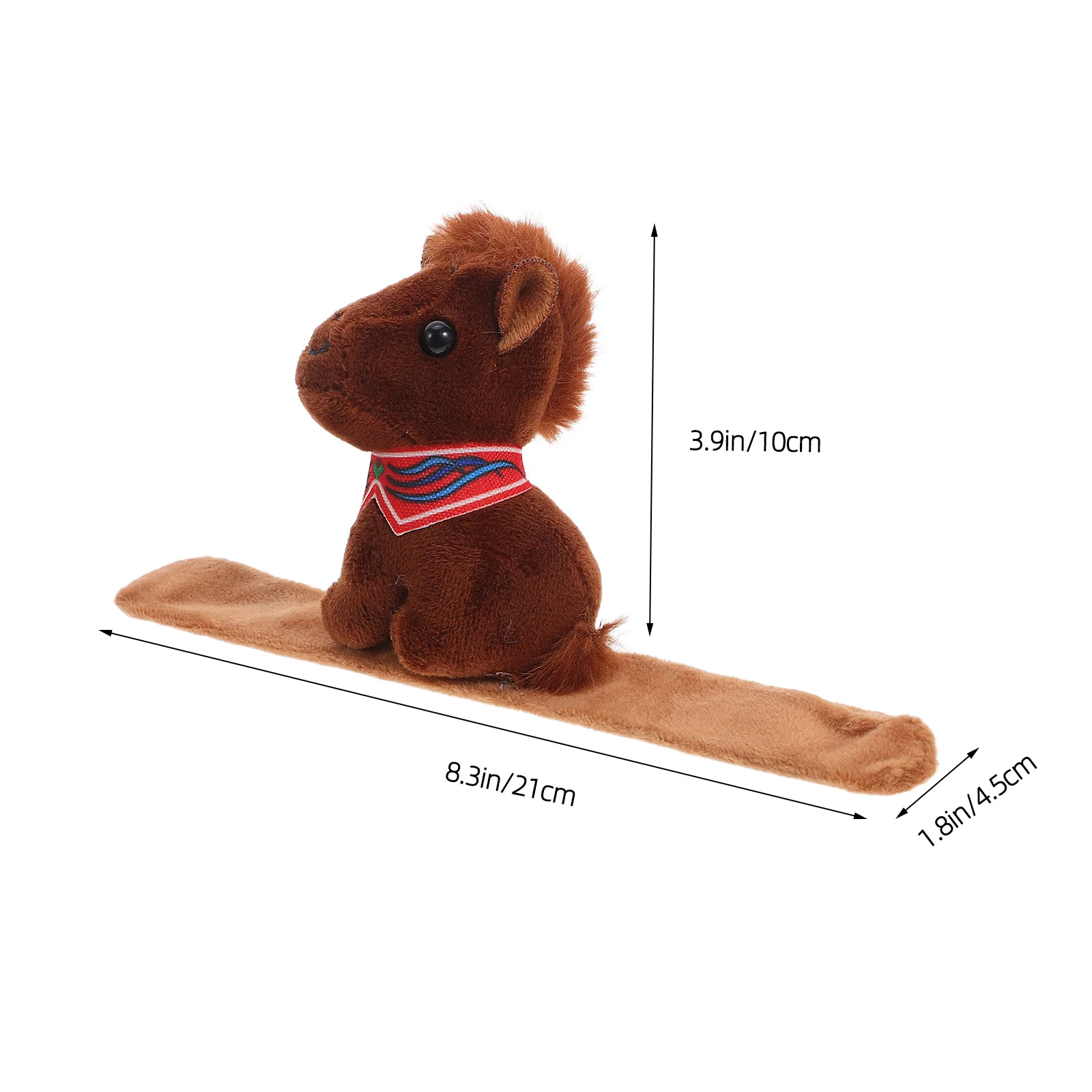 Soft Animal Slap Bracelet Small Horse Wristband Kids Birthday Party Favor China Zodiac Zodiac Celebration Toy Horse