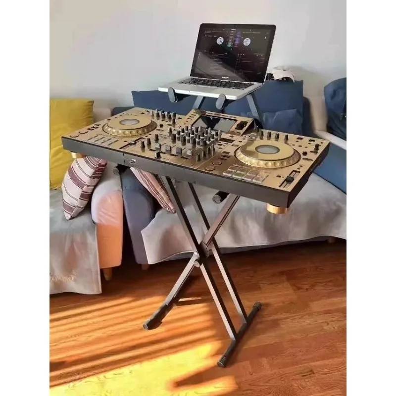 Double Tube Keyboard DJ Stand | Digital Controller Scratch Machine Support - Bar Stage Piano Equipment Accessories