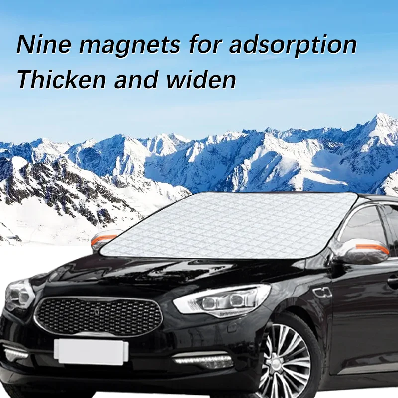 

Magnetic Car Windshield Snow Cover Winter Ice-Frost Guard Sun Shade Protector For Kia K9 2013-2018 Exterior Accessories