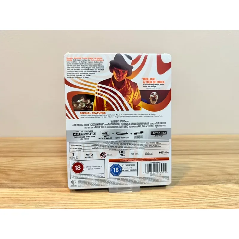 British Version 4K Iron Box Clockwork Orange Chinese Characters