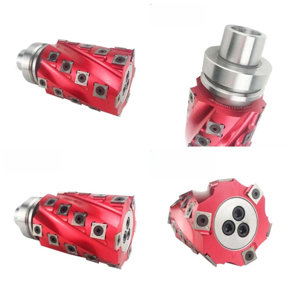 

2026 New LIVTER CNC Milling Carbide Insert Spiral Cutter Head For Four Sides Moulder Edge Banding Cutter Head With Hsk Holder