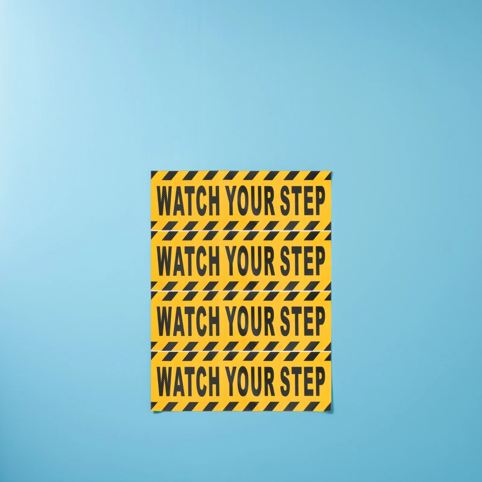 4 قطعة ملصق تحذير أسود أصفر شريط مضاد للانزلاق دائم بولي كلوريد الفينيل الممشى السلامة الشارات لمكان العمل أرضية مبللة الدرج مول الحذر