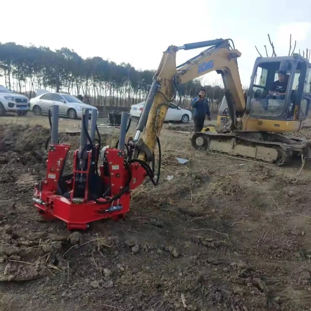 Tree Mover Skid Steer Hydraulic Tree Mover Spade Transplanter Machine Dig Garden Use view 5