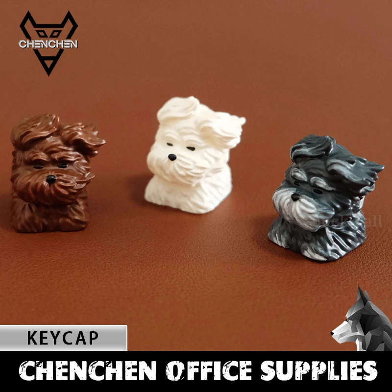 Original Cute Wind Blown Puppy Keycaps Personalized Abs Resin Mechanical Keyboard Keycap Pc Mx Switch Customize Gaming Keyboards