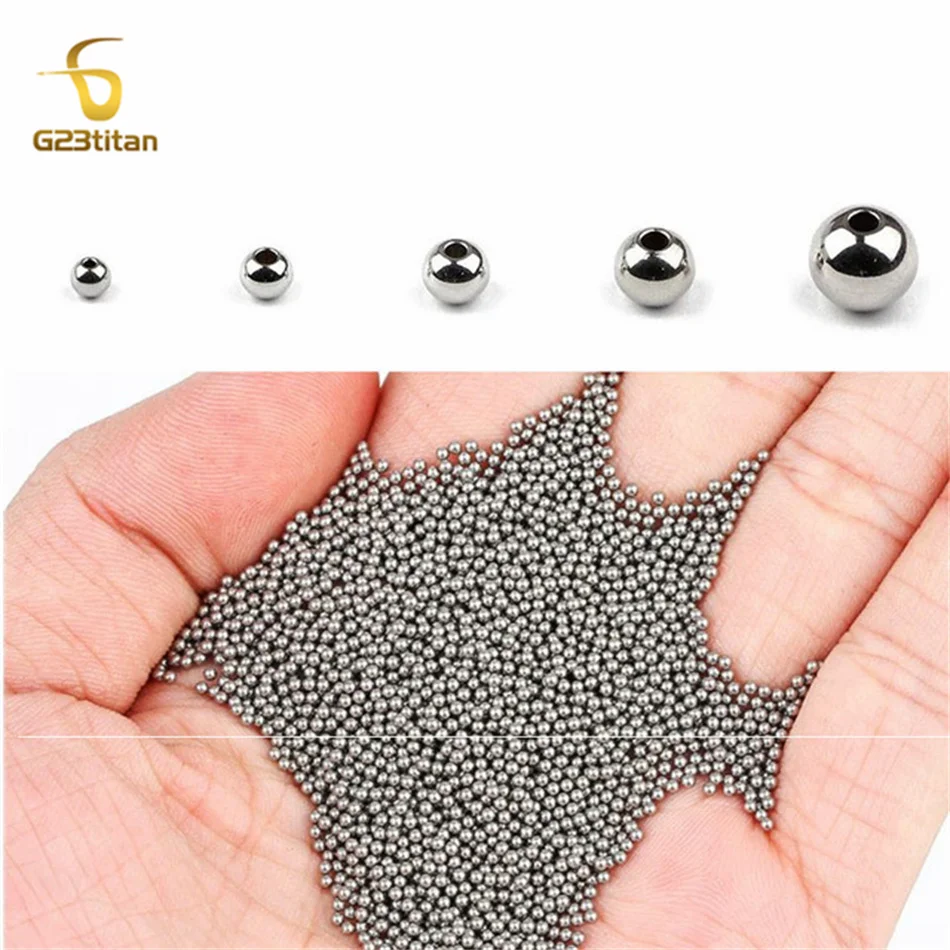 2pcs 16G 14G 3mm 4mm 5mm G23 Titanium Balls for Body Jewelry Fitting DIY Horseshoe Ring Curved Barbell Labret Accessories