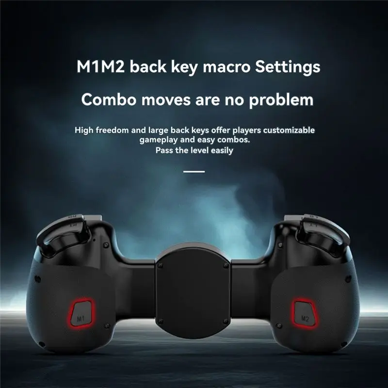 Y44A D8+ Wireless Mobile Game Controller Hall Trigger Stretching for Android iOS PC Switch Tablet with RGB