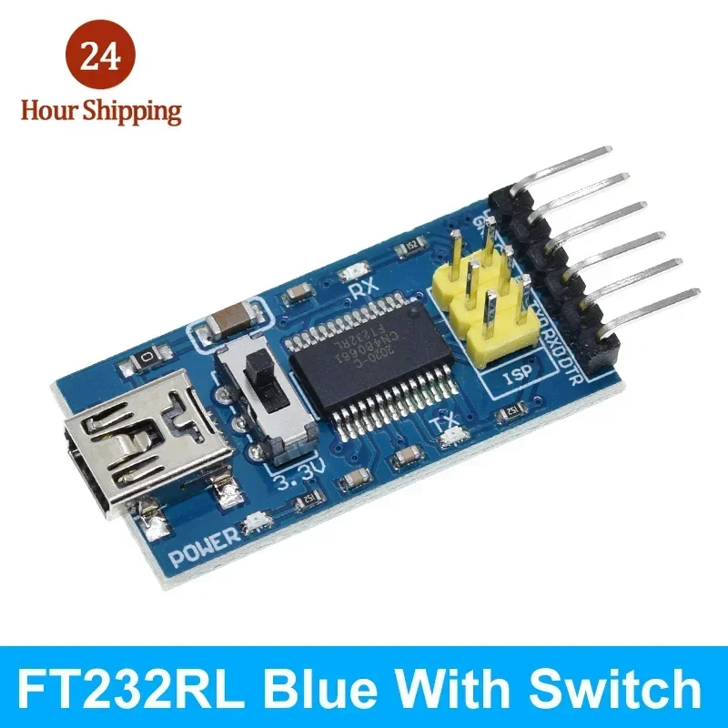 FT232BL FT232RL Basic Breakout Board FTDI FT232 USB TO TTL 5V 3.3V Debugger Download Cable To Serial Adapter Module For Arduino