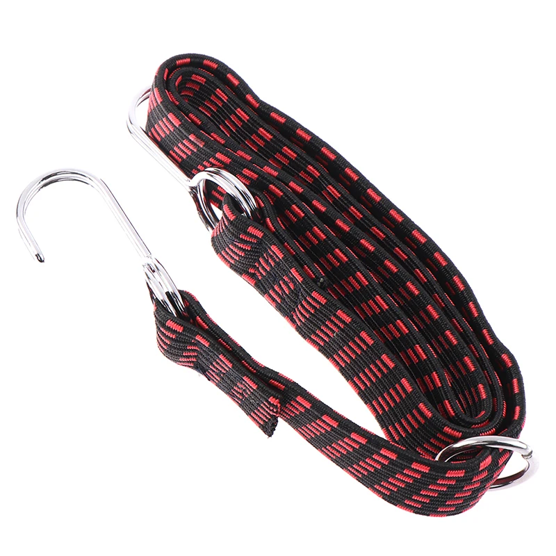 Motorcycle Elastic Belt Rubber Strap Elasticated Luggage Roof Rack Tension belt Portable Fixed Band Hook Bike Bicycle Accessory image 2