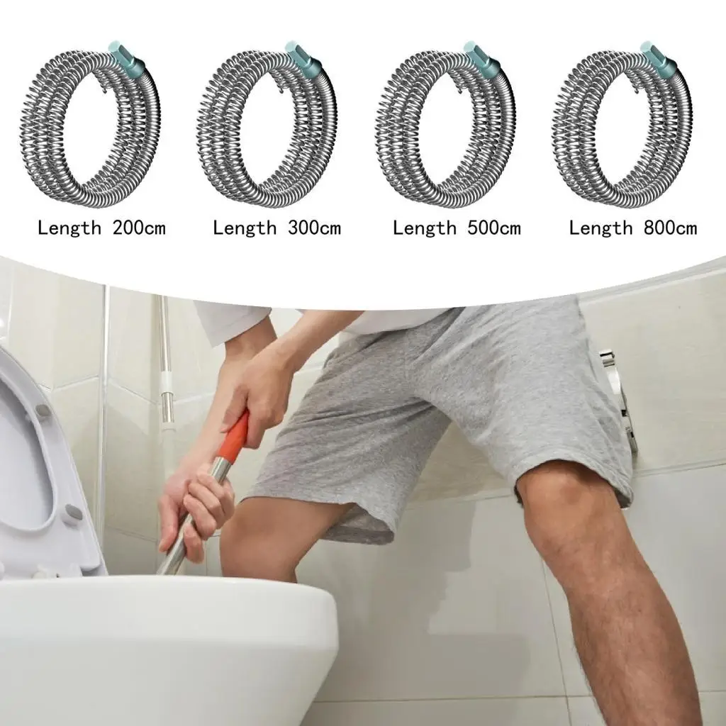 Drain Snake Cable Sink Unclogging Tool High Efficiency Practical Flexible