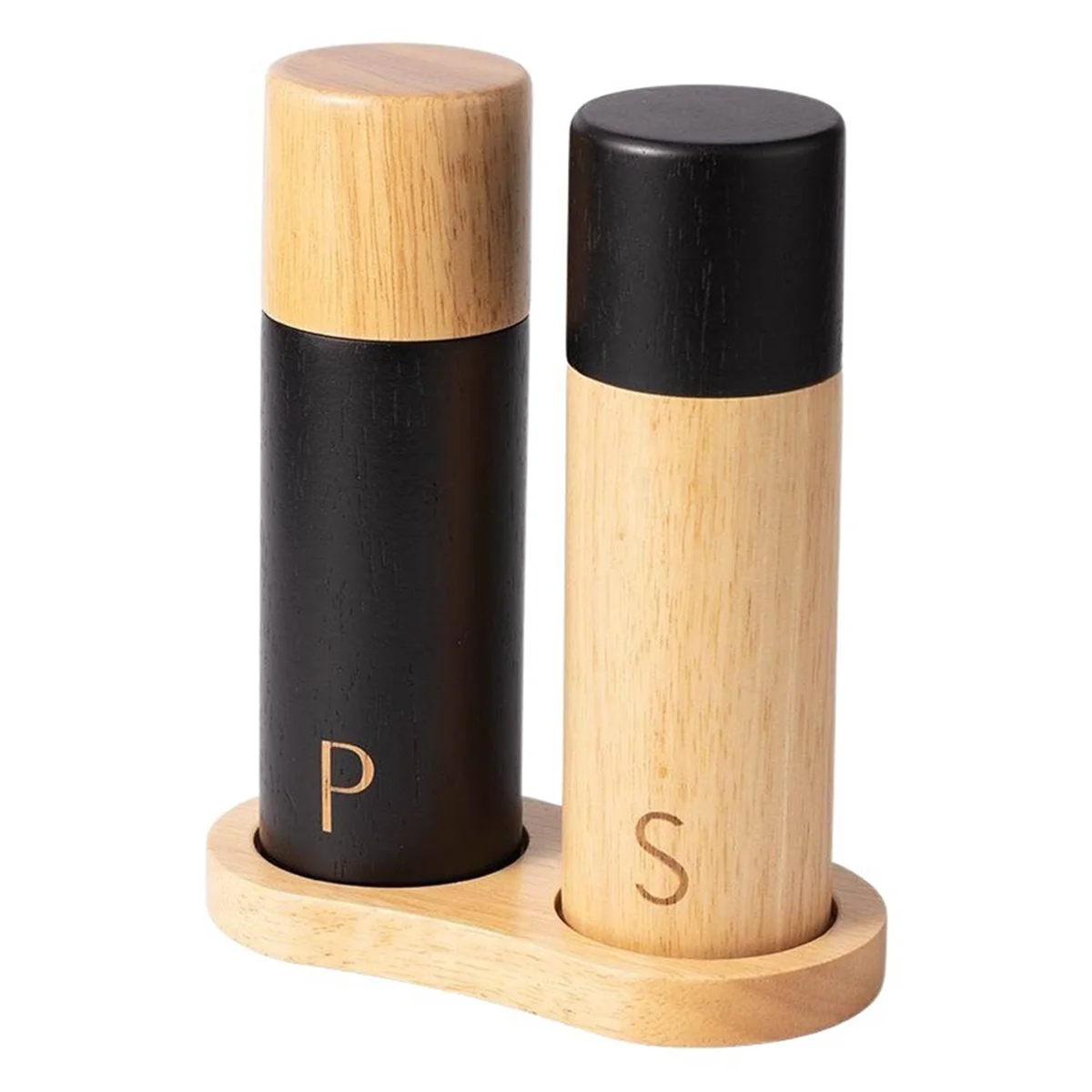2025+ Oak Wooden Pepper and Salt Mill Sets Multifunction Spice Pepper Grinder Refillable Pepper Salt Grinder Sets with Box