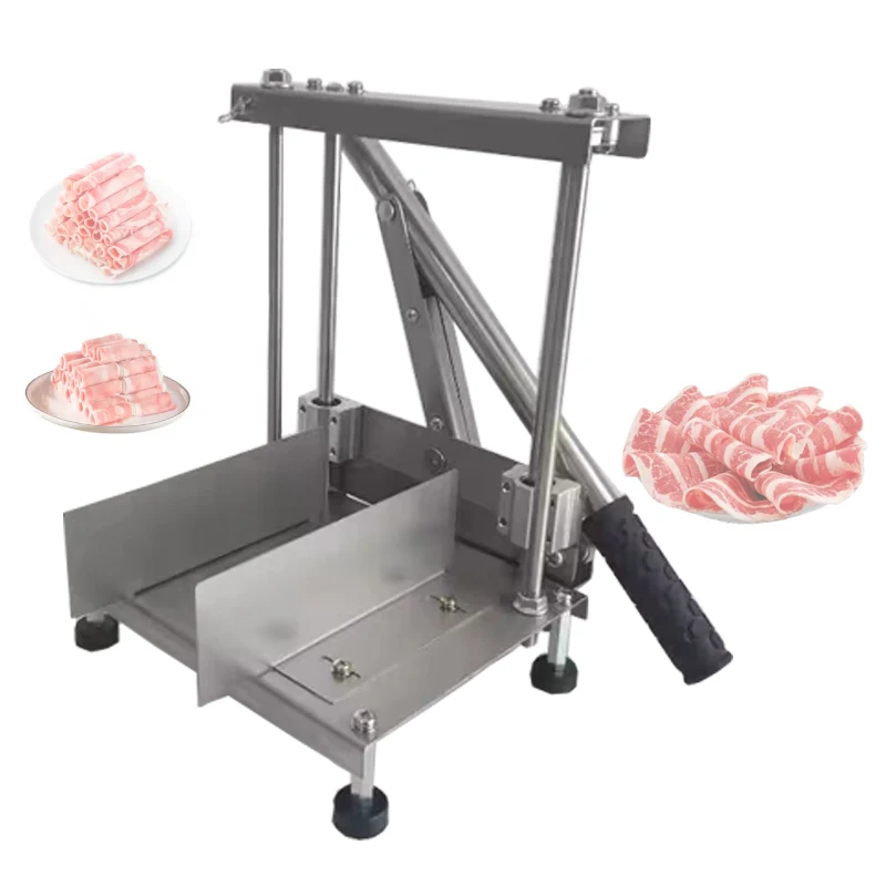 Multi‑Purpose Stainless Steel Manual Meat Slicer with Meat Feeding Part for Restaurant Lamb Beef Handling