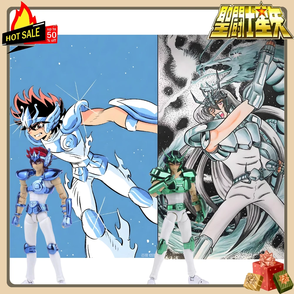 Figura de Acción de Juguete de Caballero del Zodiaco de Bronce de la Serie Saint Seiya Saint Cloth Myth EX, Modelo MMD, Pegaso, Shiryu, Ryu, Dragón Morado