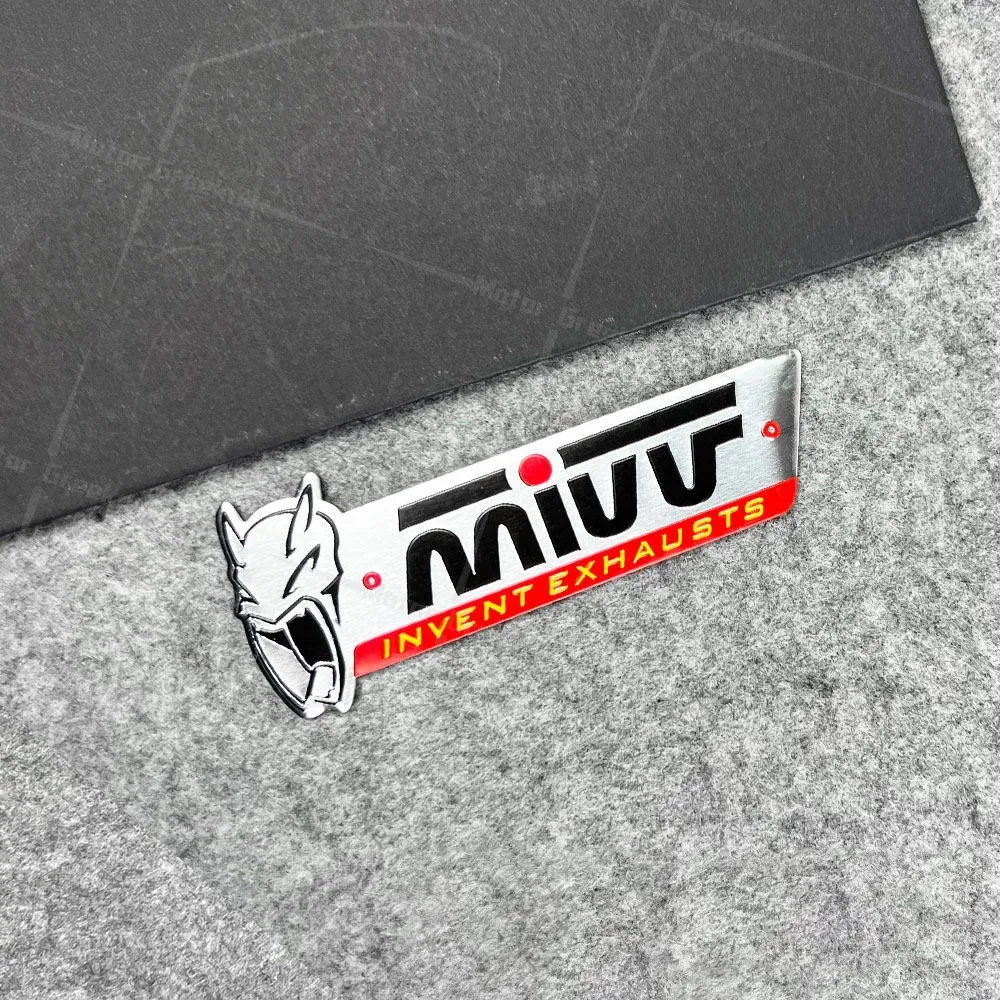For MI-VV mi-vv 3D Aluminium Stickers Cool Personality Decoration Motorcycle Exhaust Pipe Heat-resistant Waterproof Decals