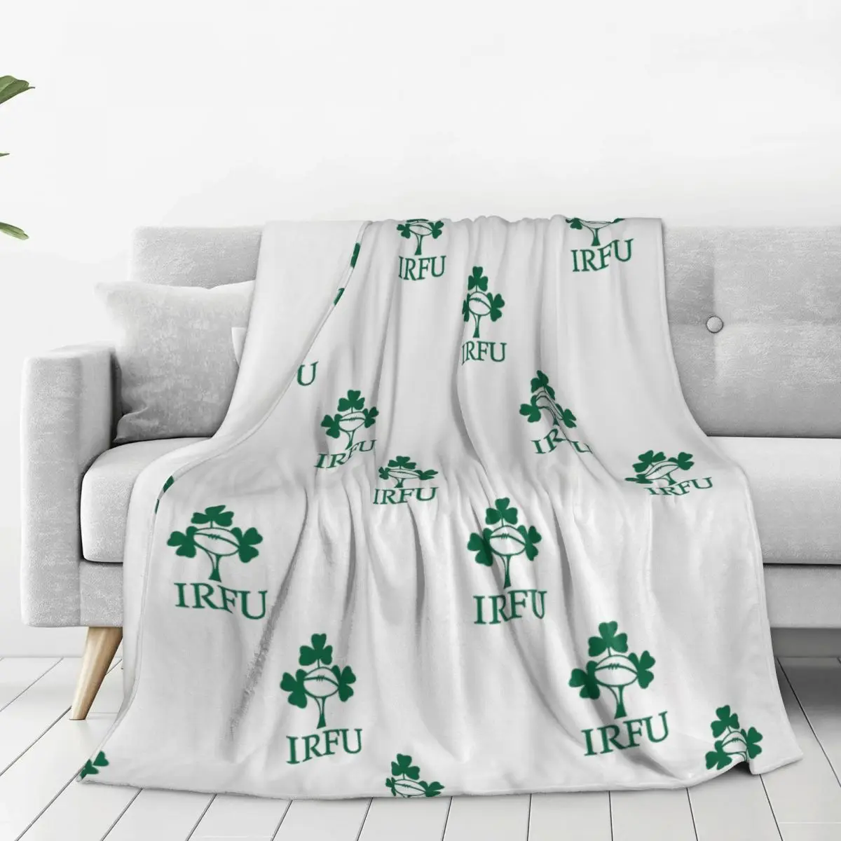 Ireland Rugby TEAM Blanket Flannel Warm Throw Blankets Sofa Throw Blanket For Couch Bedding Outdoor Throws Bedspread Quilt