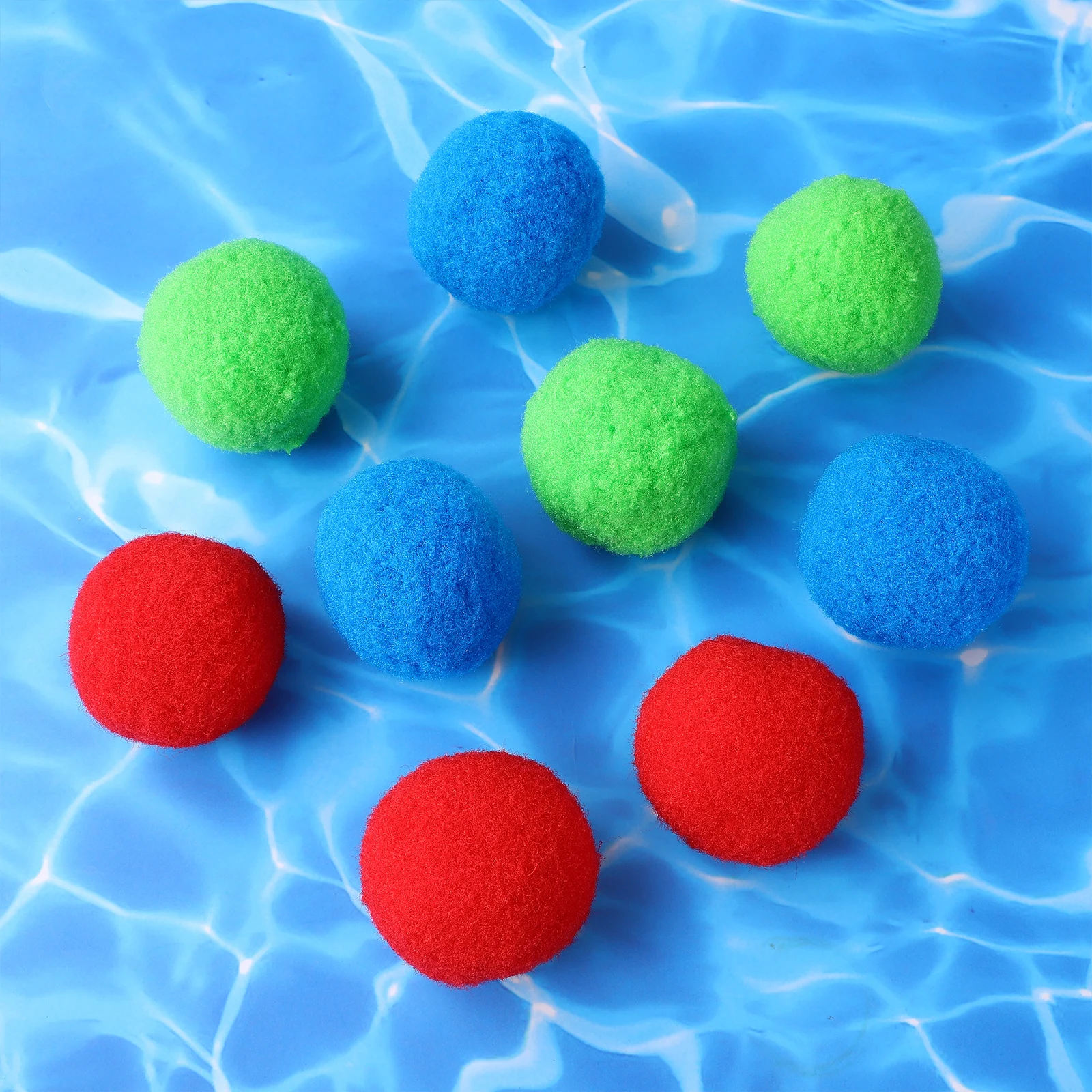 

50 pcs Cotton Balls 3 Colors 5cm Reusable Summer Pool Beach Fun Interactive Play Outdoor Games