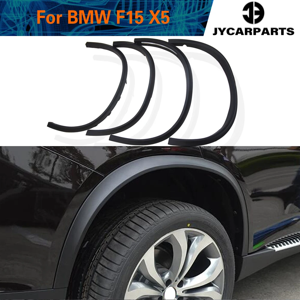 Car Side Wheel Arch Fender Flares For BMW F15 X5 SUV 4 Door 2014 2015 2016 PP Car Side Wheel Arch Fender Flares Mudflap Trims