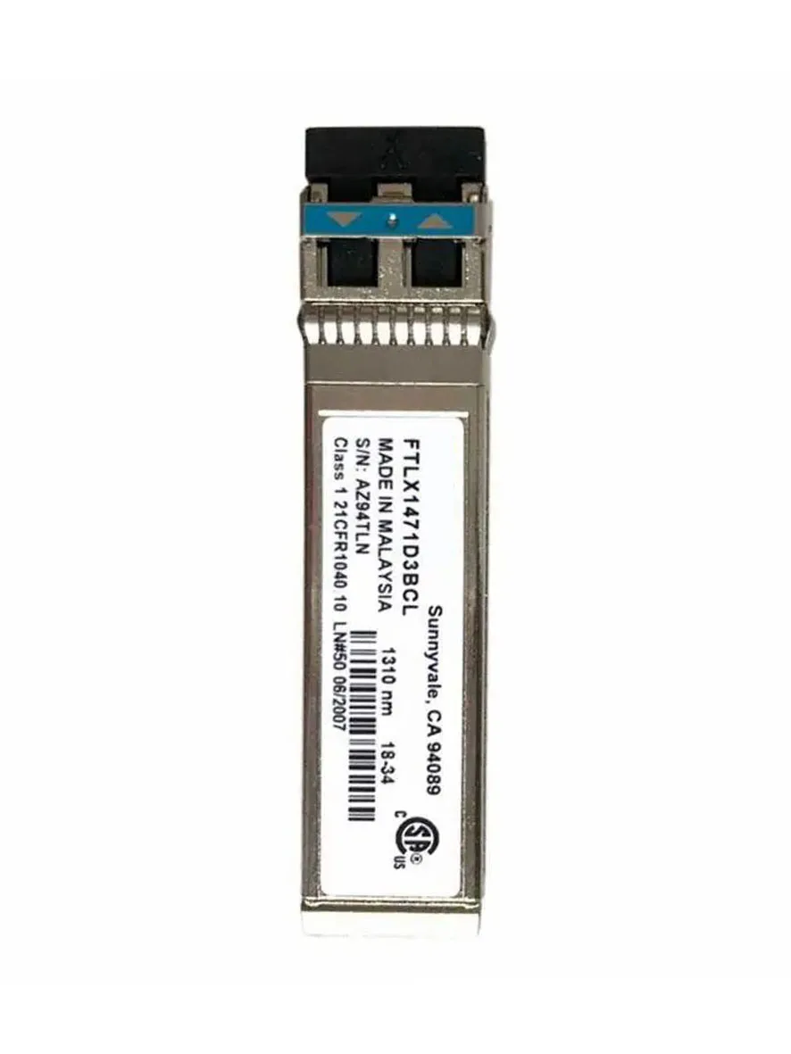 Fini-sar 10GB po jednom FTLX1471D3BCL SFP modul 10gbase-lr SMF SFP+ transceiver modul (SMF, 1310nm, 10km, LC, DOM)