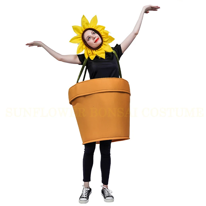 

Funny Sunflower Bonsai Costume cosplay clothes sunflower stage costume performance costumes role-playing Costume Masquerade