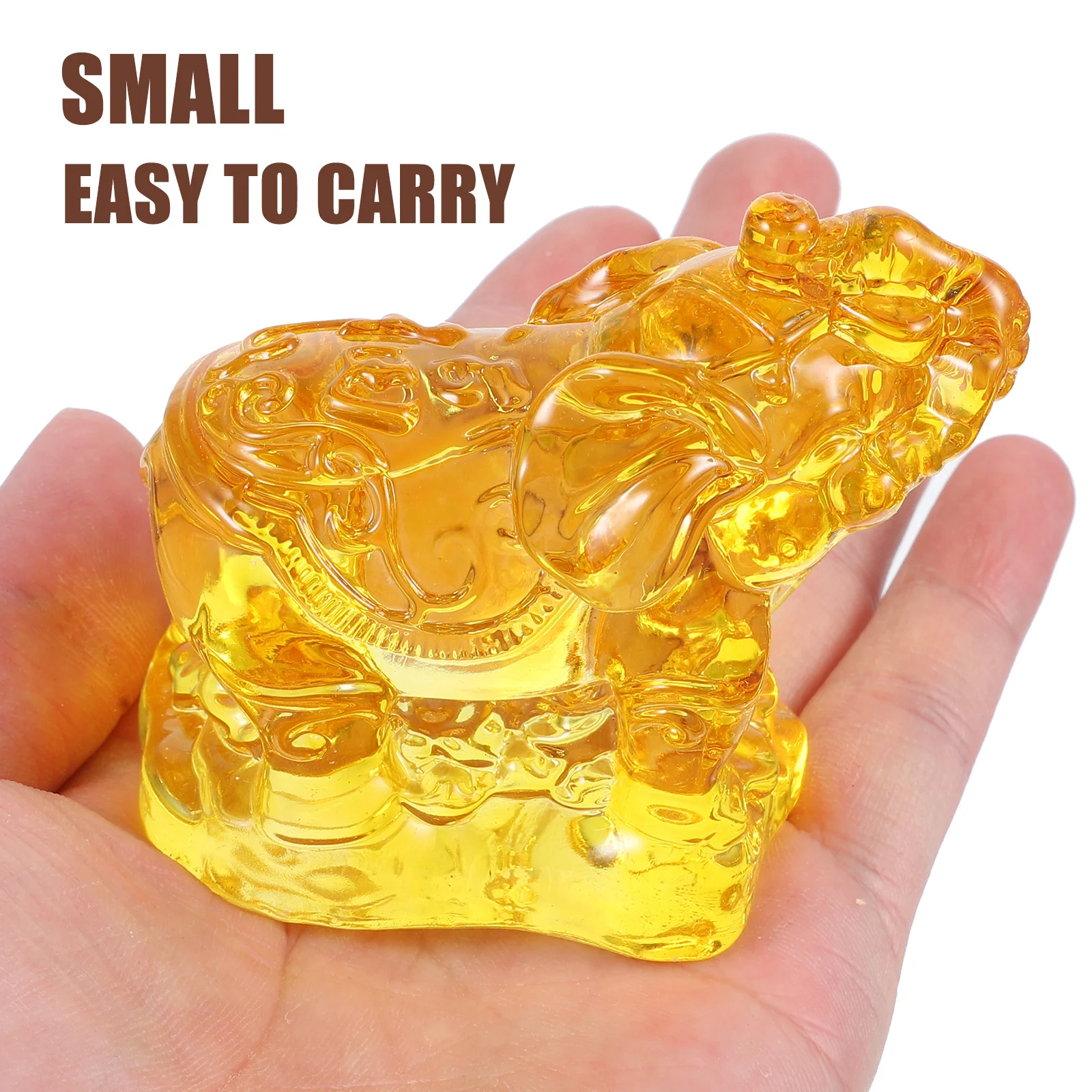 

2Pcs Crystal Elephant Art Sculpture Delicate Animal Desktop Ornament Home Office Garden Decor Elephant Sculpture