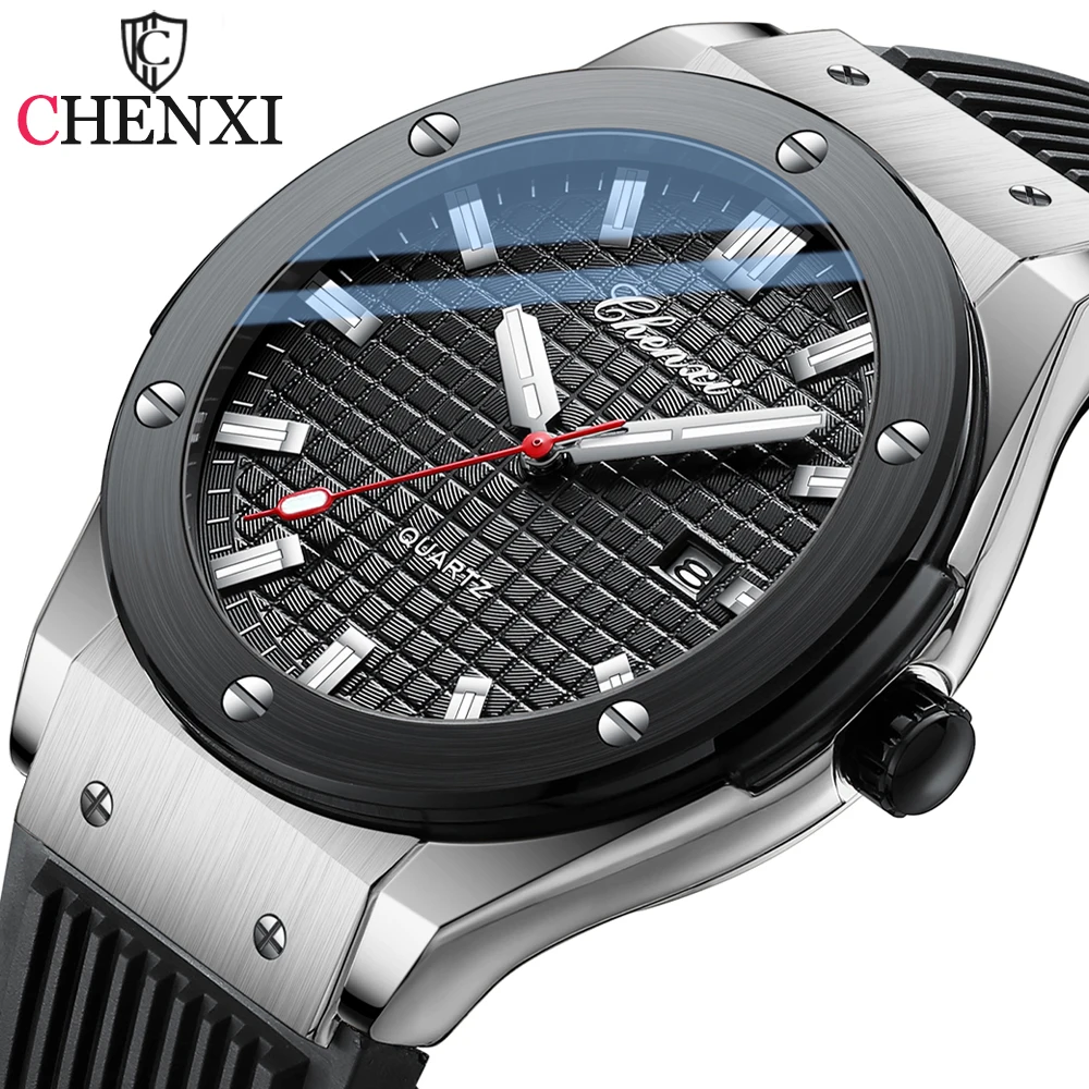 CHENXI Luxury Casual Watch Men Top Brand Fashion Men\'s Waterproof Wrist Watch Calendar Luminous Male Clock