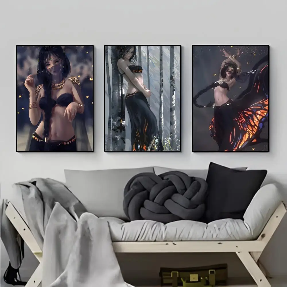 Sexy Virtual Character P-Princess A-Aeolian Poster Poster HD  Waterproof Wall Sticker Bar Living Room Decor Gift