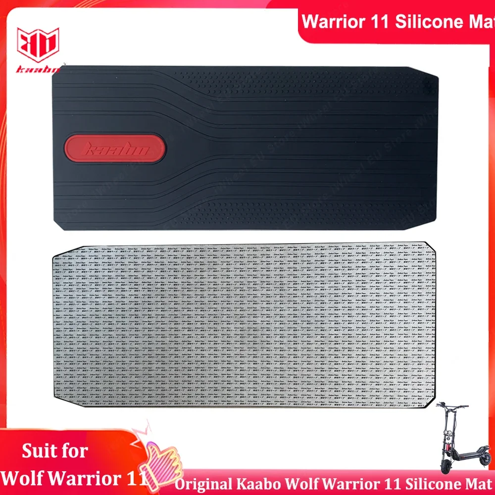 Kaabo Wolf Warrior 11 Wolf King+ Silicone Mat Carpet Pad Foot Deck Cover Electric Scooter Spare Parts Accessories Red Black